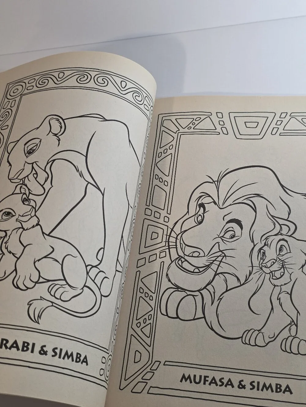 Vintage Disney The Lion King Giant Color Activity Book Golden 1994 Simba Nala